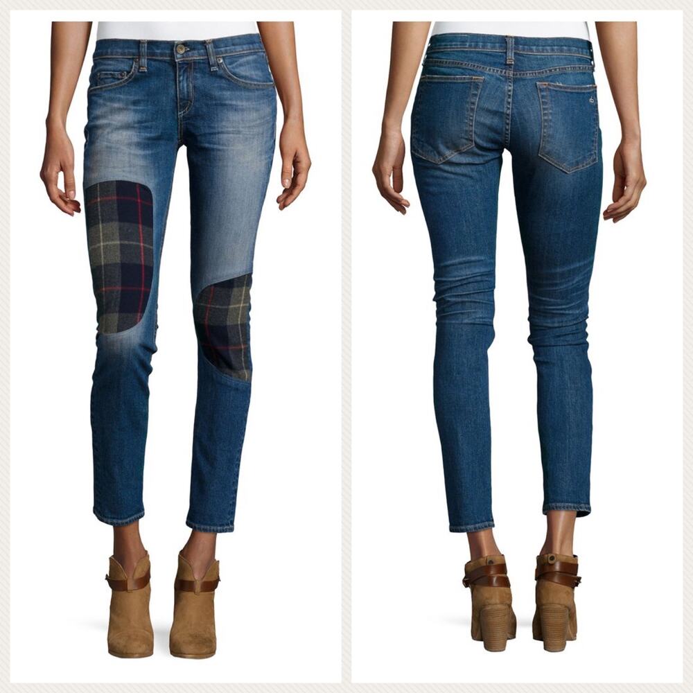 Rag & Bone Dre Low Rise
Patchwork In Champs Workshop Jeans Size 26 - Picture 2 of 13